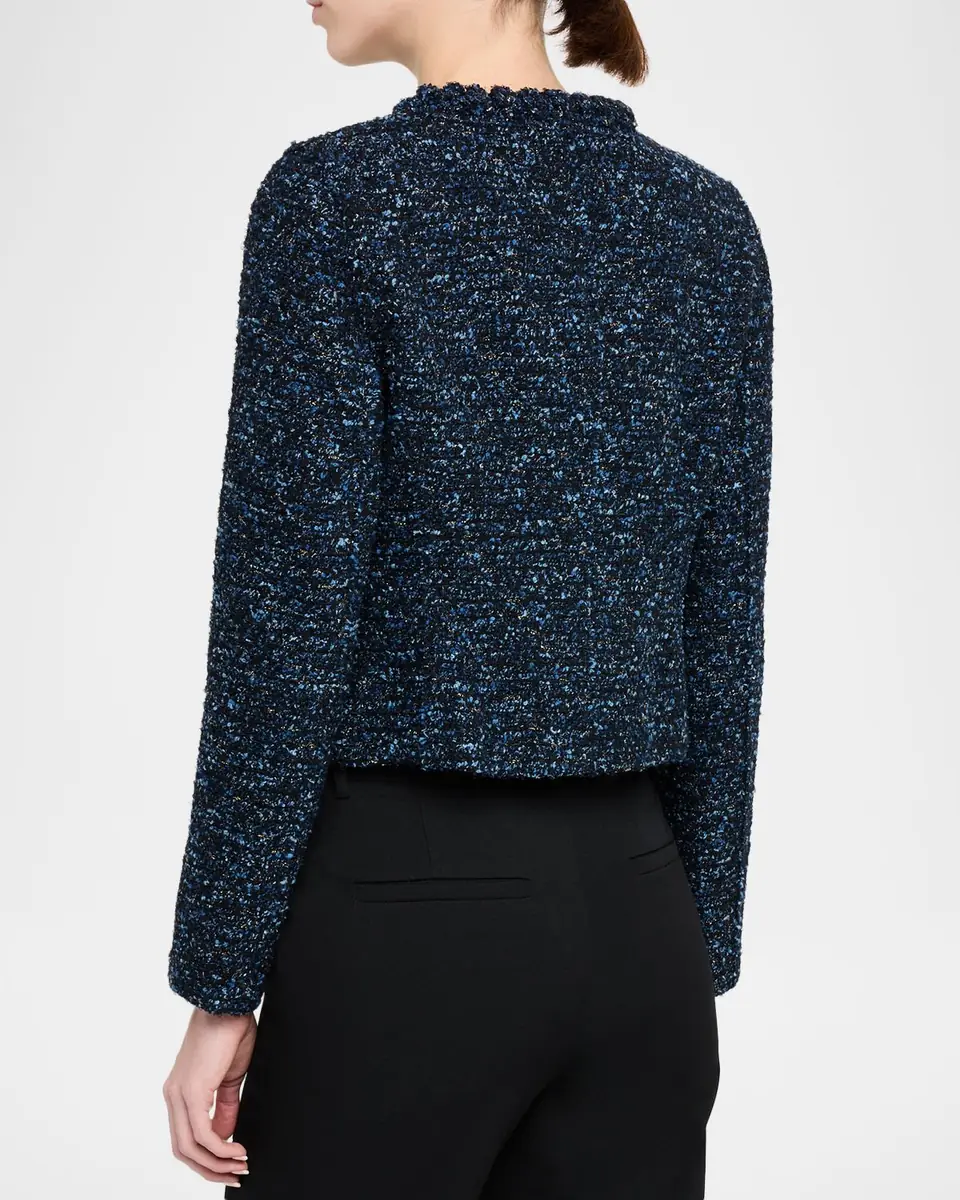 Lafayette 148 New York Pom Pom-Trim Boucle Tweed Jacket | Thumbnail 7 Lafayette 148 New York Pom Pom-Trim Boucle Tweed Jacket | Thumbnail 7