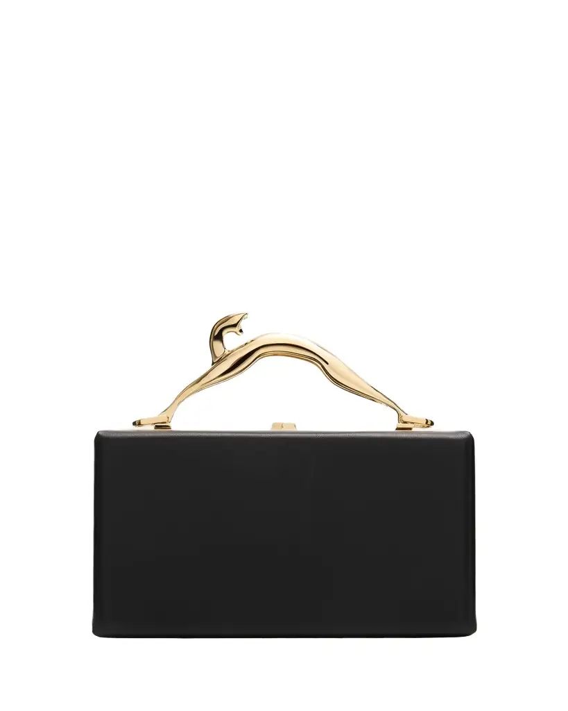 Lanvin Fusion Cat Leather Top-Handle Bag | Image 1 Lanvin Fusion Cat Leather Top-Handle Bag | Image 1
