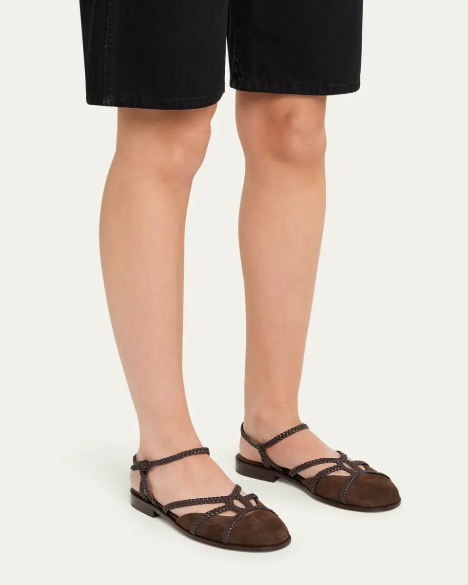 Hereu Ranya Braided Suede Sandals | Thumbnail 2 Hereu Ranya Braided Suede Sandals | Thumbnail 2