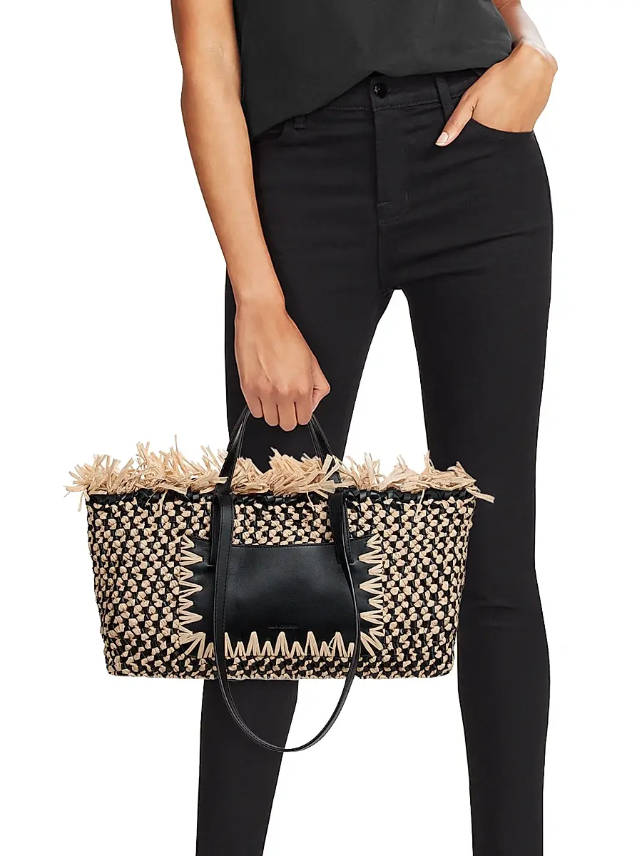 Ulla Johnson Women's Lali Small Raffia Tote Bag | Thumbnail 3 Ulla Johnson Women's Lali Small Raffia Tote Bag | Thumbnail 3