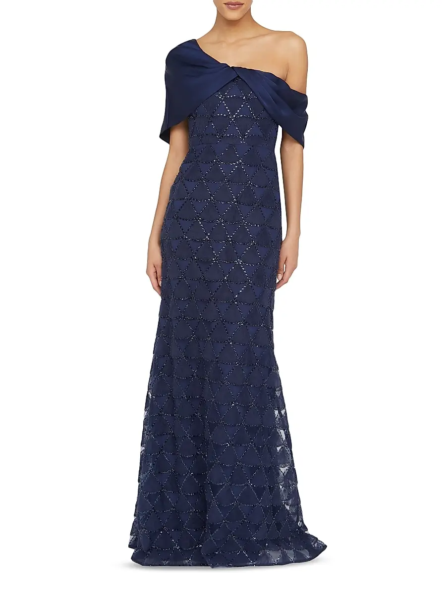THEIA Women's Anabella Textured Tulle Gown | Thumbnail 2 THEIA Women's Anabella Textured Tulle Gown | Thumbnail 2