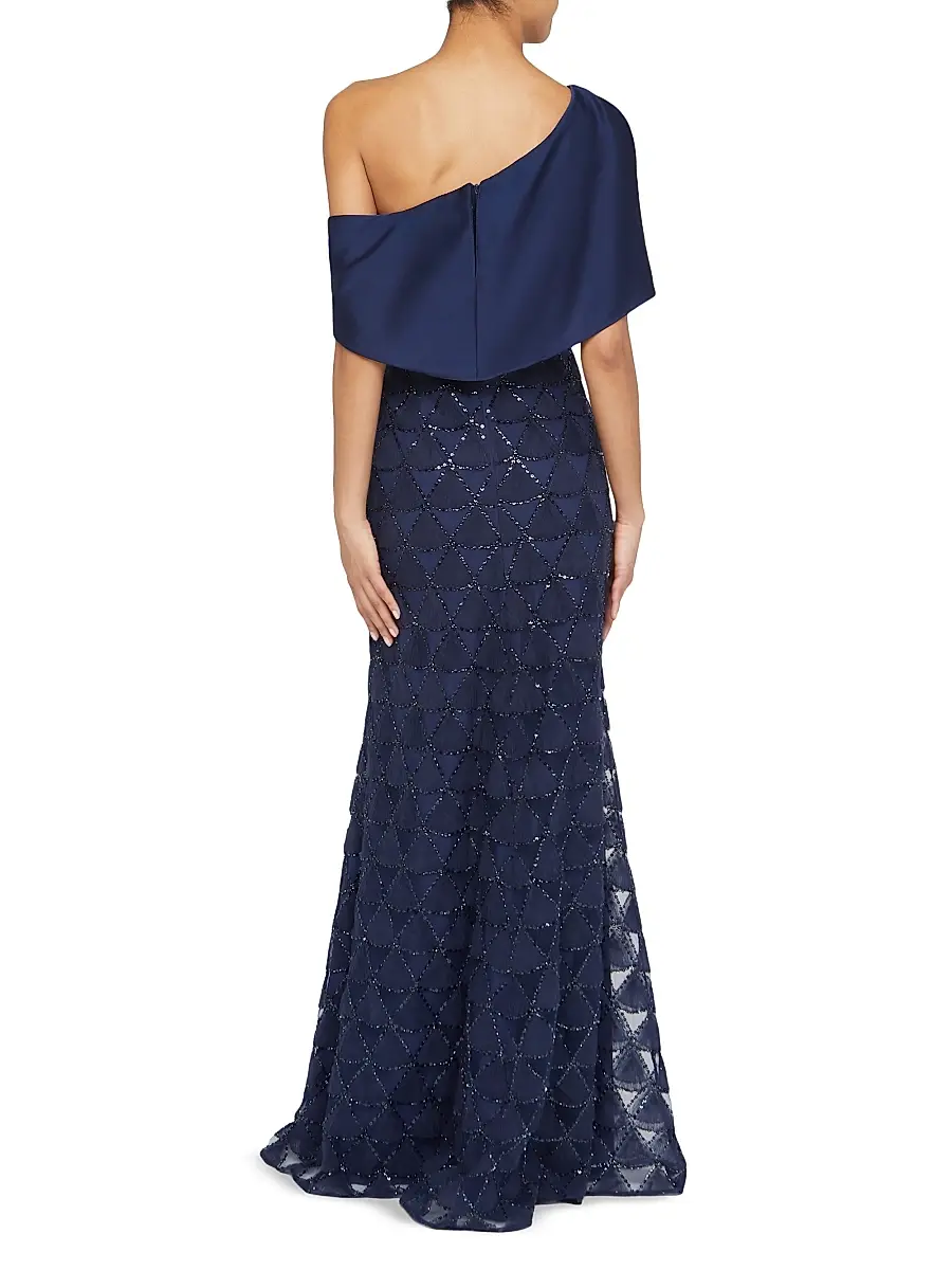 THEIA Women's Anabella Textured Tulle Gown | Thumbnail 6 THEIA Women's Anabella Textured Tulle Gown | Thumbnail 6