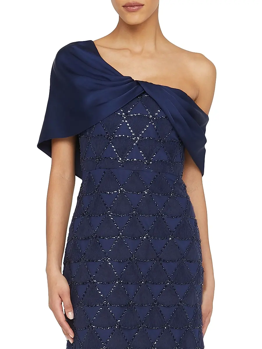 THEIA Women's Anabella Textured Tulle Gown | Thumbnail 7 THEIA Women's Anabella Textured Tulle Gown | Thumbnail 7
