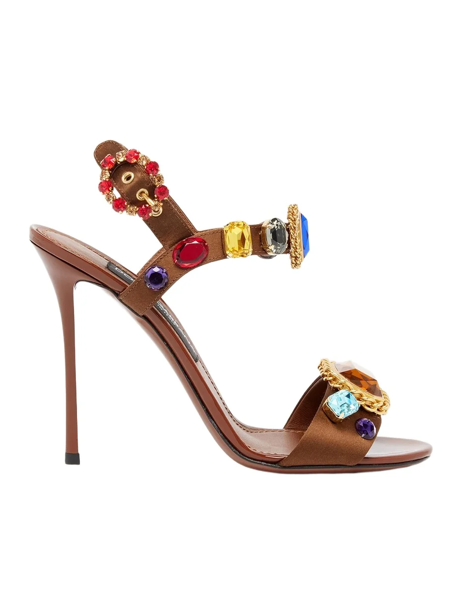 Dolce & Gabbana Women's 105MM Embellished Sandals