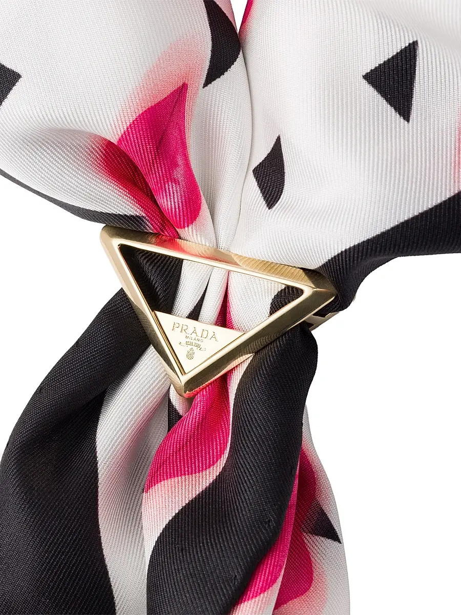 Prada Women's Metal Scarf Ring | Thumbnail 3