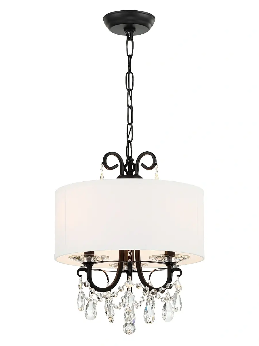 Crystorama Othello 3-Light Ceiling Mount | Image 1 Crystorama Othello 3-Light Ceiling Mount | Image 1