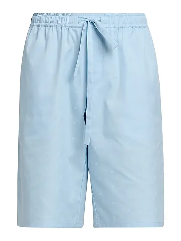 Dolce & Gabbana Men's Micro-Logo Cotton Drawstring Shorts