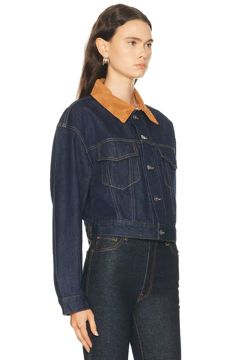 SLVRLAKE Kira Curve Sleeve Trucker Jacket | Thumbnail 2
