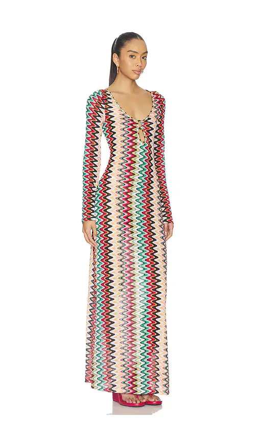 SEVEN WONDERS Emerie Scoop Neck Maxi Dress | Thumbnail 2