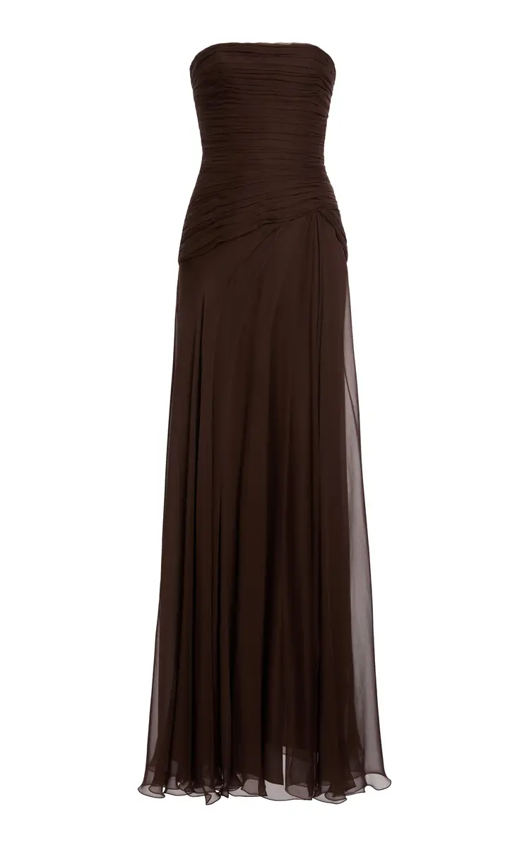 Chiffon Draped Long Dress Chiffon Draped Long Dress
