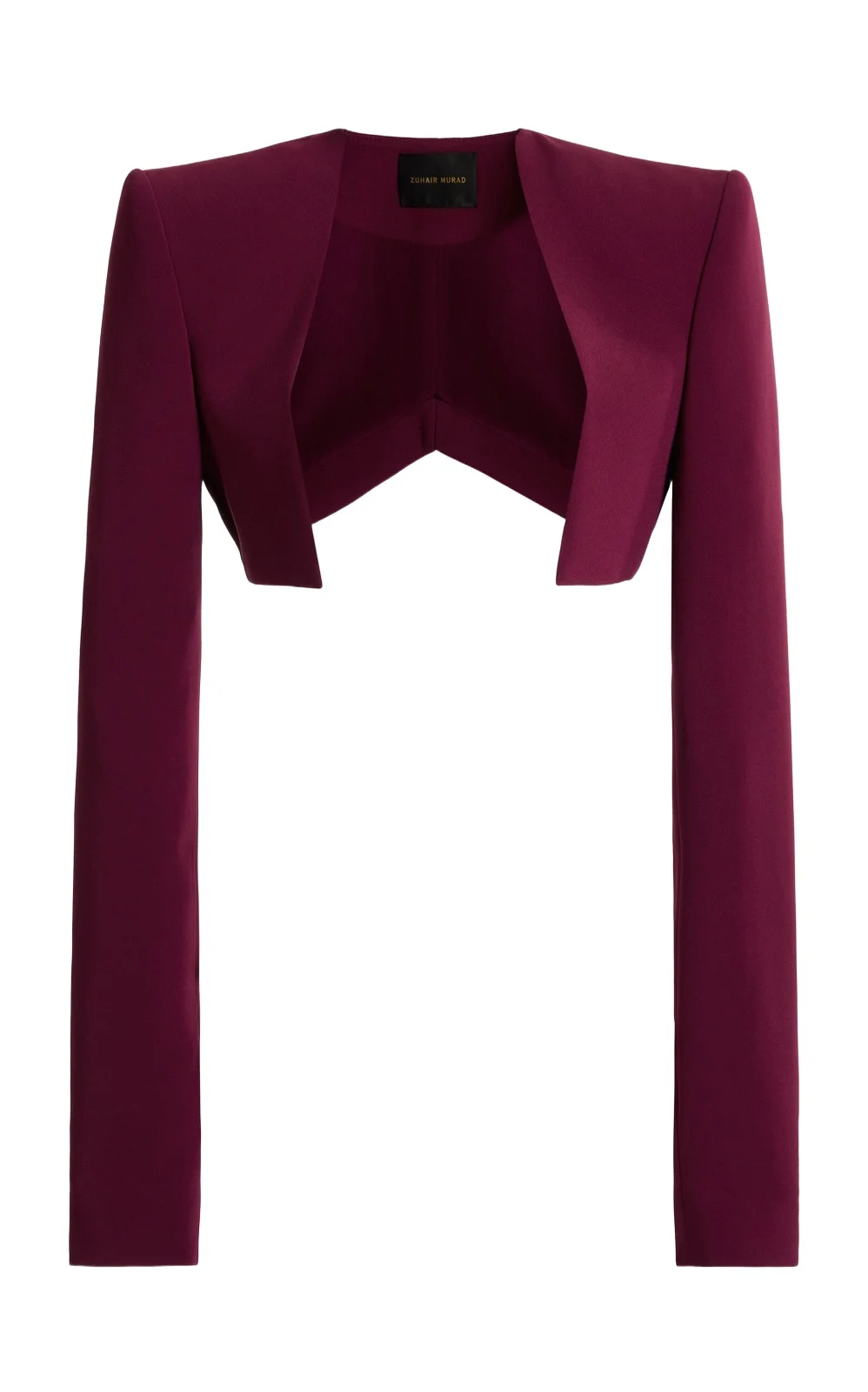 Zuhair Murad Heavy Cady Silk-Blend Bolero Jacket