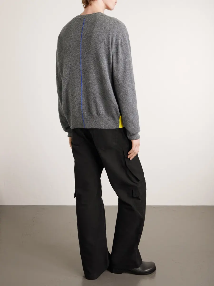 Loewe Logo-Embroidered Wool-Blend Cardigan - Men | Thumbnail 4