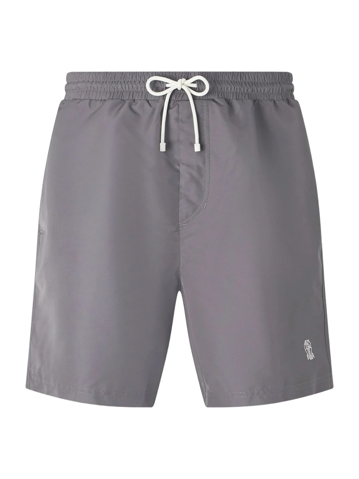 Straight-Leg Mid-Length Logo-Embroidered Swim Shorts - Men