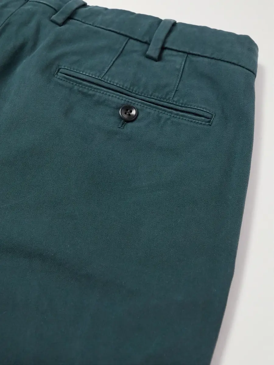 Loro Piana Slim-Fit Cotton-Blend Trousers IT 50 | Thumbnail 4