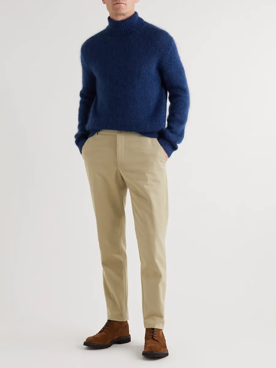 Loro Piana Tapered Cotton-Twill Chinos IT 50 | Thumbnail 2 Loro Piana Tapered Cotton-Twill Chinos IT 50 | Thumbnail 2