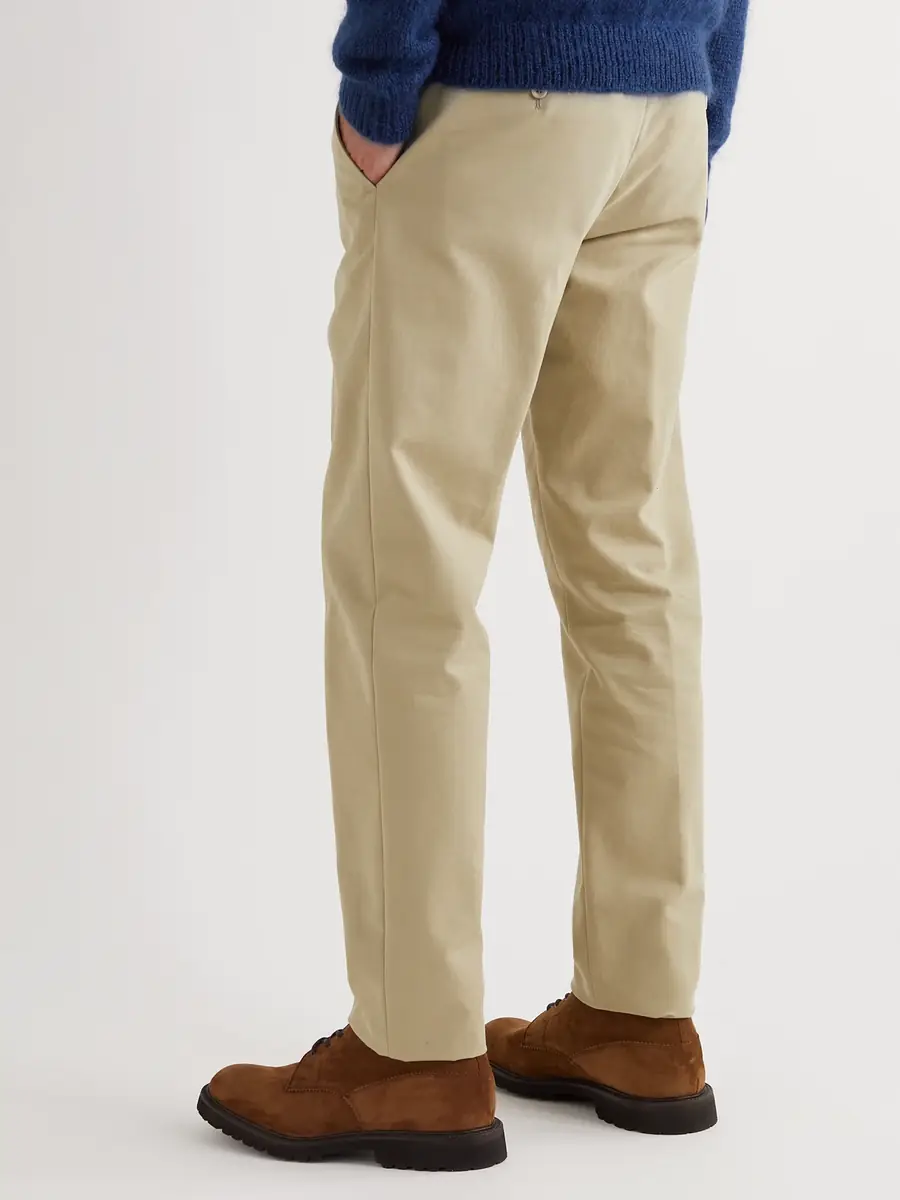 Loro Piana Tapered Cotton-Twill Chinos IT 50 | Thumbnail 3 Loro Piana Tapered Cotton-Twill Chinos IT 50 | Thumbnail 3