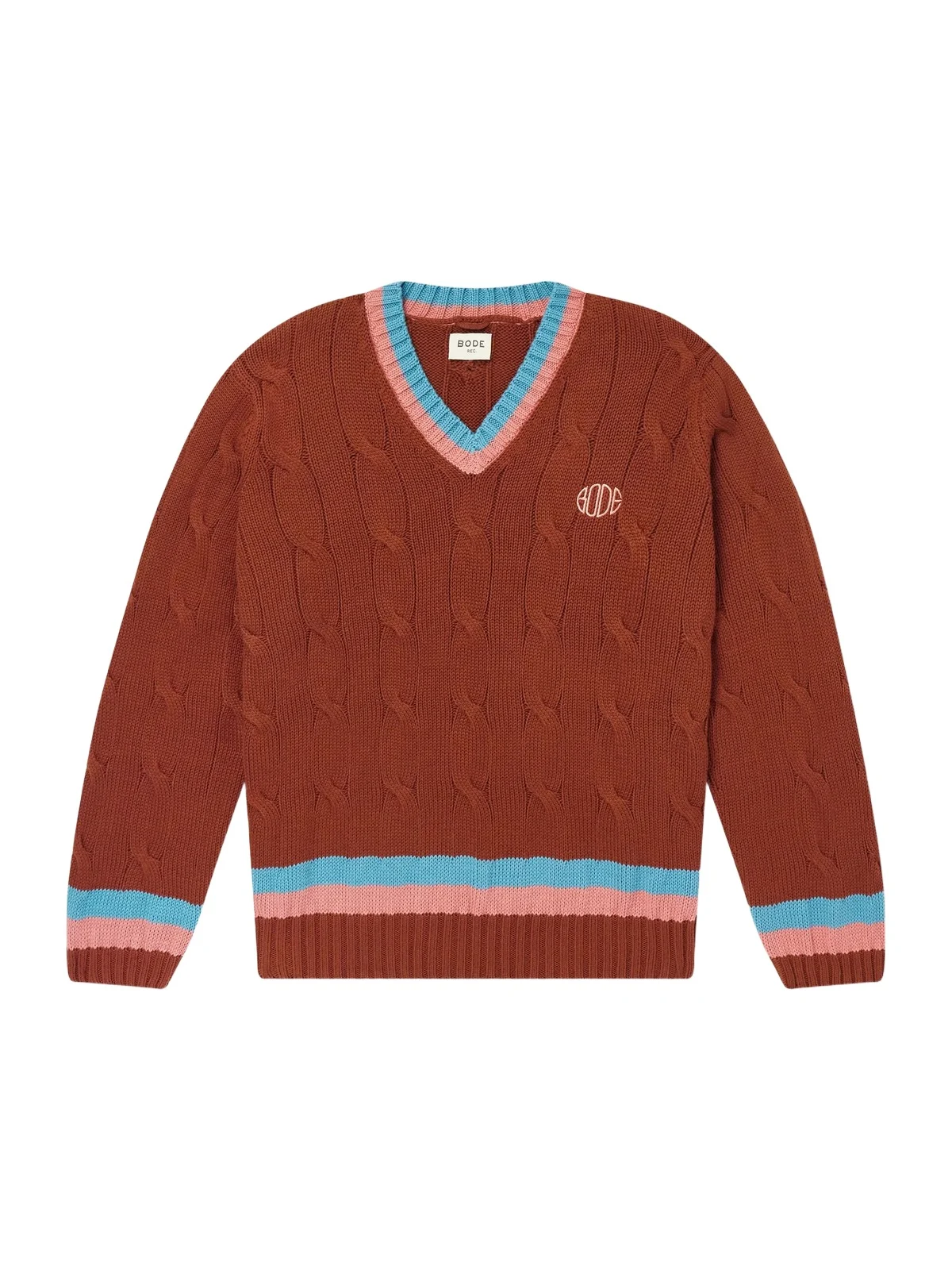 Logo-Embroidered Cable-Knit Cotton Sweater - Men Logo-Embroidered Cable-Knit Cotton Sweater - Men