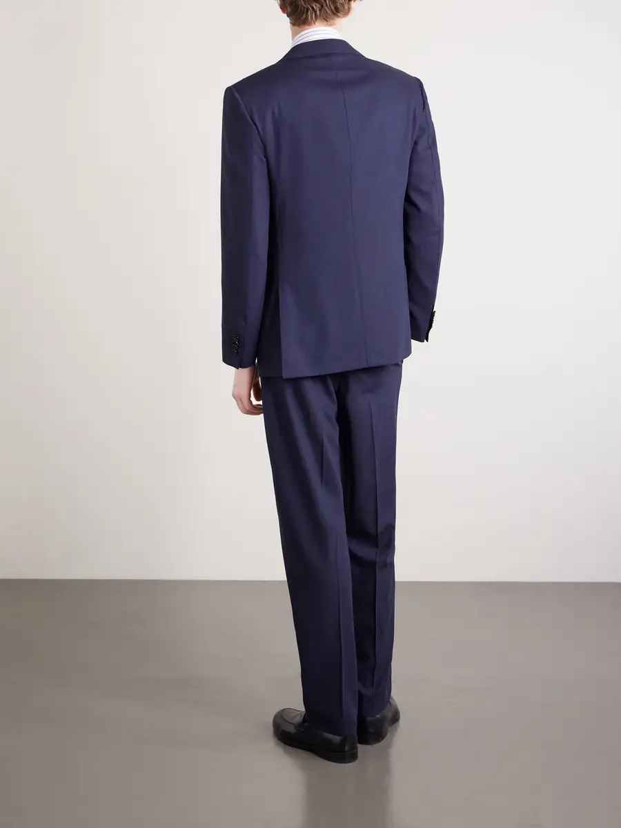 dunhill Straight-Leg Pinstriped Wool Suit Trousers - Men | Thumbnail 4 dunhill Straight-Leg Pinstriped Wool Suit Trousers - Men | Thumbnail 4
