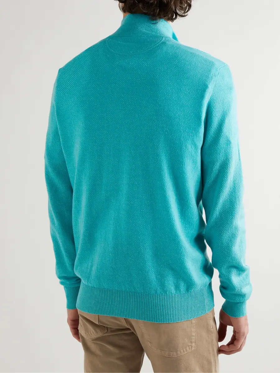 Loro Piana Roadster Striped Cashmere Half-Zip Sweater - Men | Thumbnail 3 Loro Piana Roadster Striped Cashmere Half-Zip Sweater - Men | Thumbnail 3
