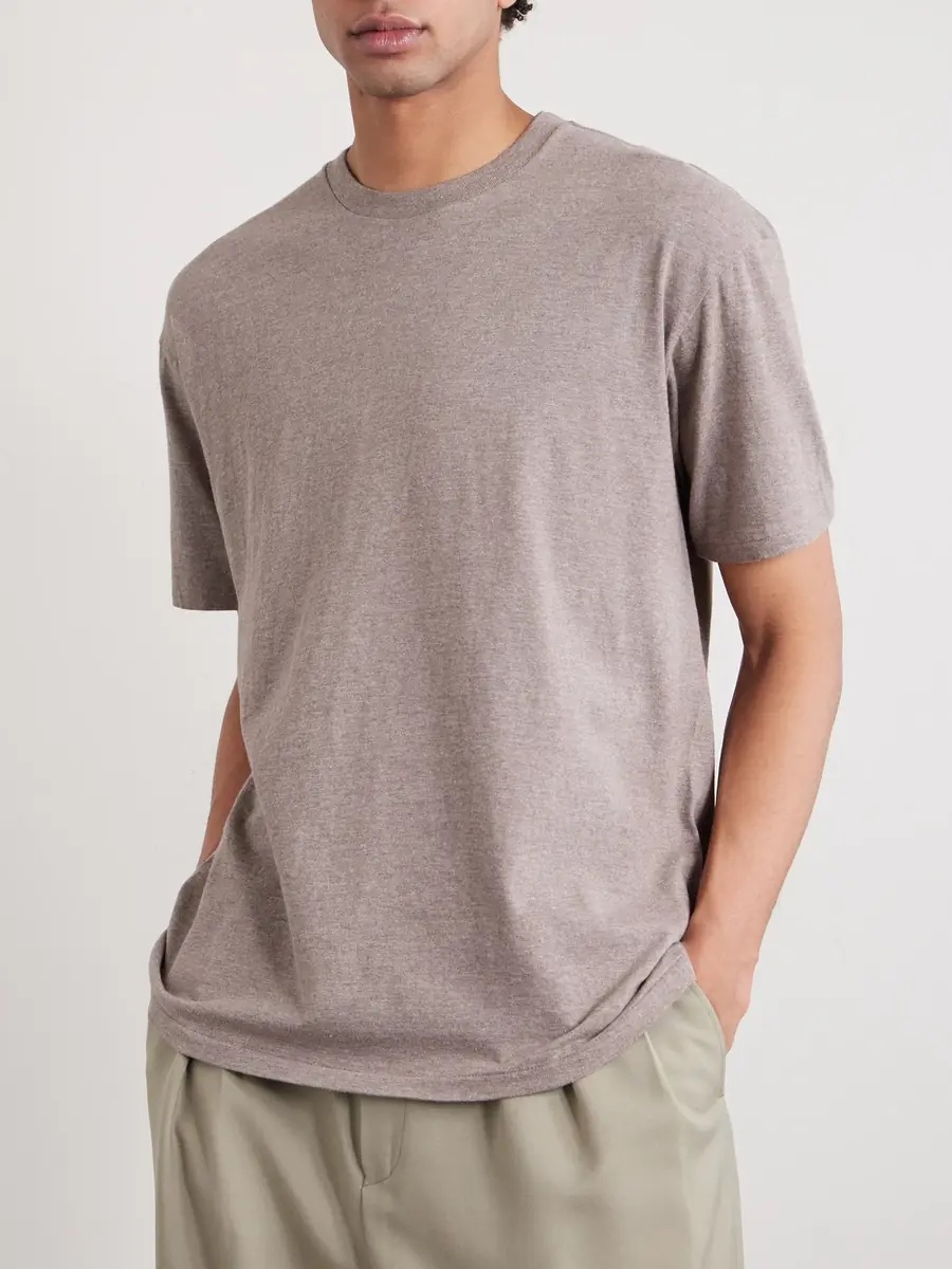 Auralee Cotton-Jersey T-Shirt - Men | Thumbnail 3 Auralee Cotton-Jersey T-Shirt - Men | Thumbnail 3
