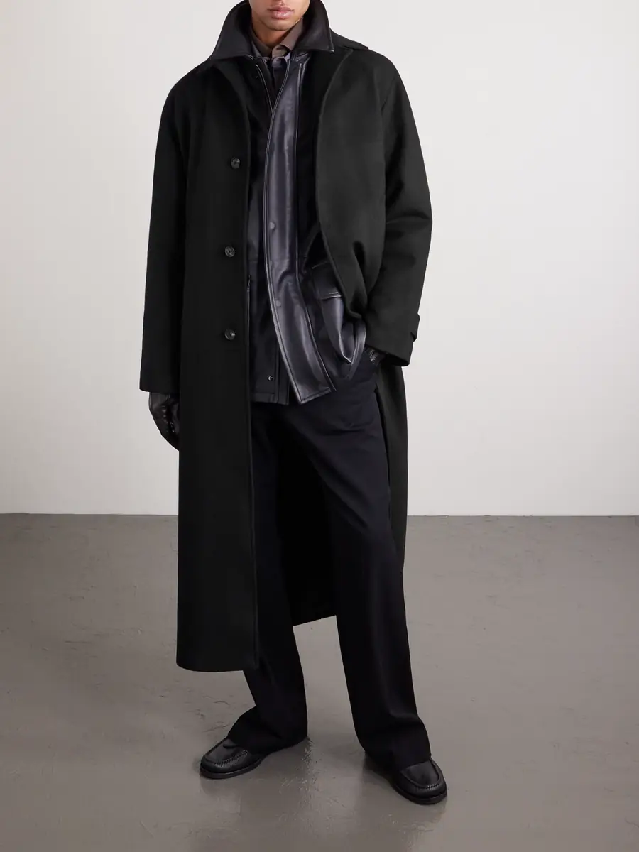 Saman Amel Belted Wool Overcoat - Men | Thumbnail 3 Saman Amel Belted Wool Overcoat - Men | Thumbnail 3