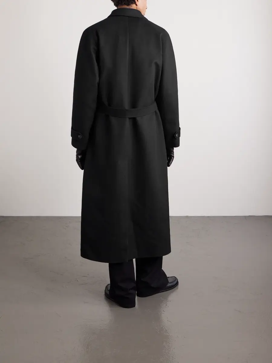 Saman Amel Belted Wool Overcoat - Men | Thumbnail 4 Saman Amel Belted Wool Overcoat - Men | Thumbnail 4