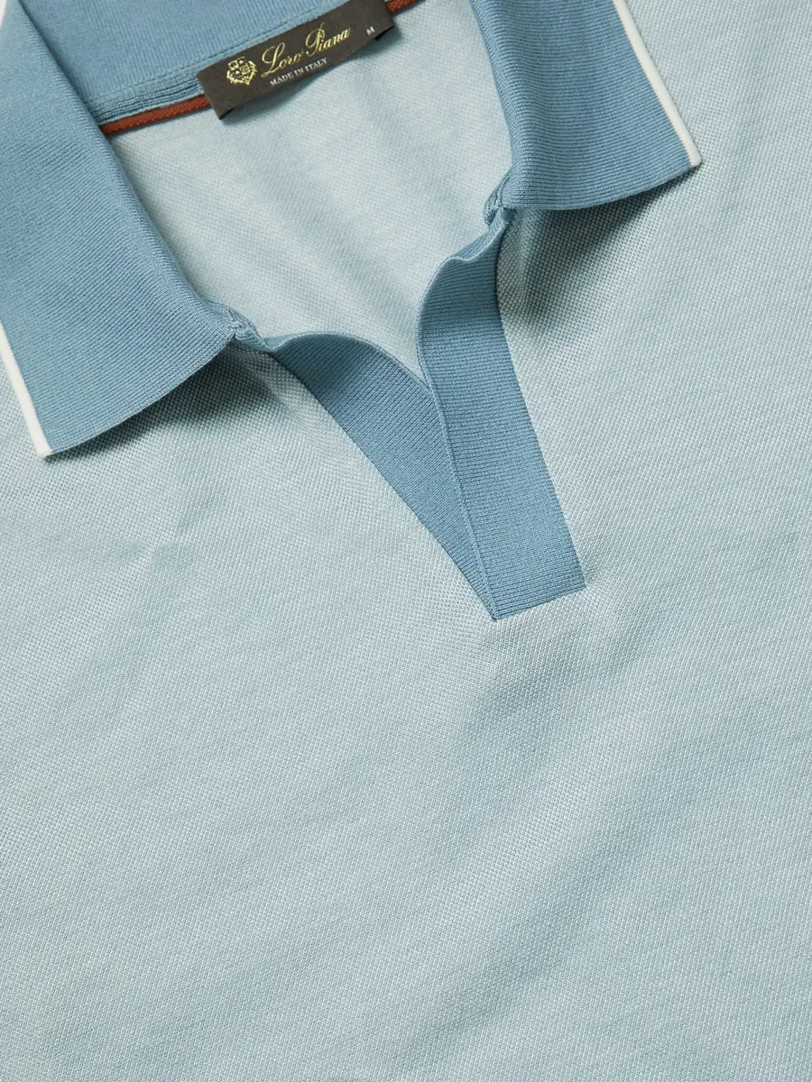 Loro Piana Cotton Polo Shirt - Men | Thumbnail 4