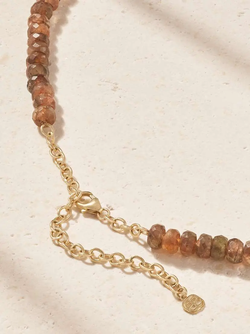 Sydney Evan 14-karat Gold, Andalusite And Diamond Necklace | Thumbnail 3 Sydney Evan 14-karat Gold, Andalusite And Diamond Necklace | Thumbnail 3
