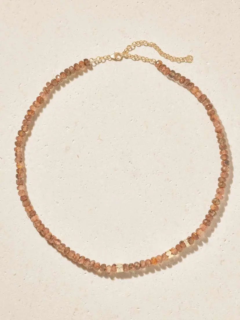 Sydney Evan 14-karat Gold, Andalusite And Diamond Necklace | Thumbnail 4 Sydney Evan 14-karat Gold, Andalusite And Diamond Necklace | Thumbnail 4