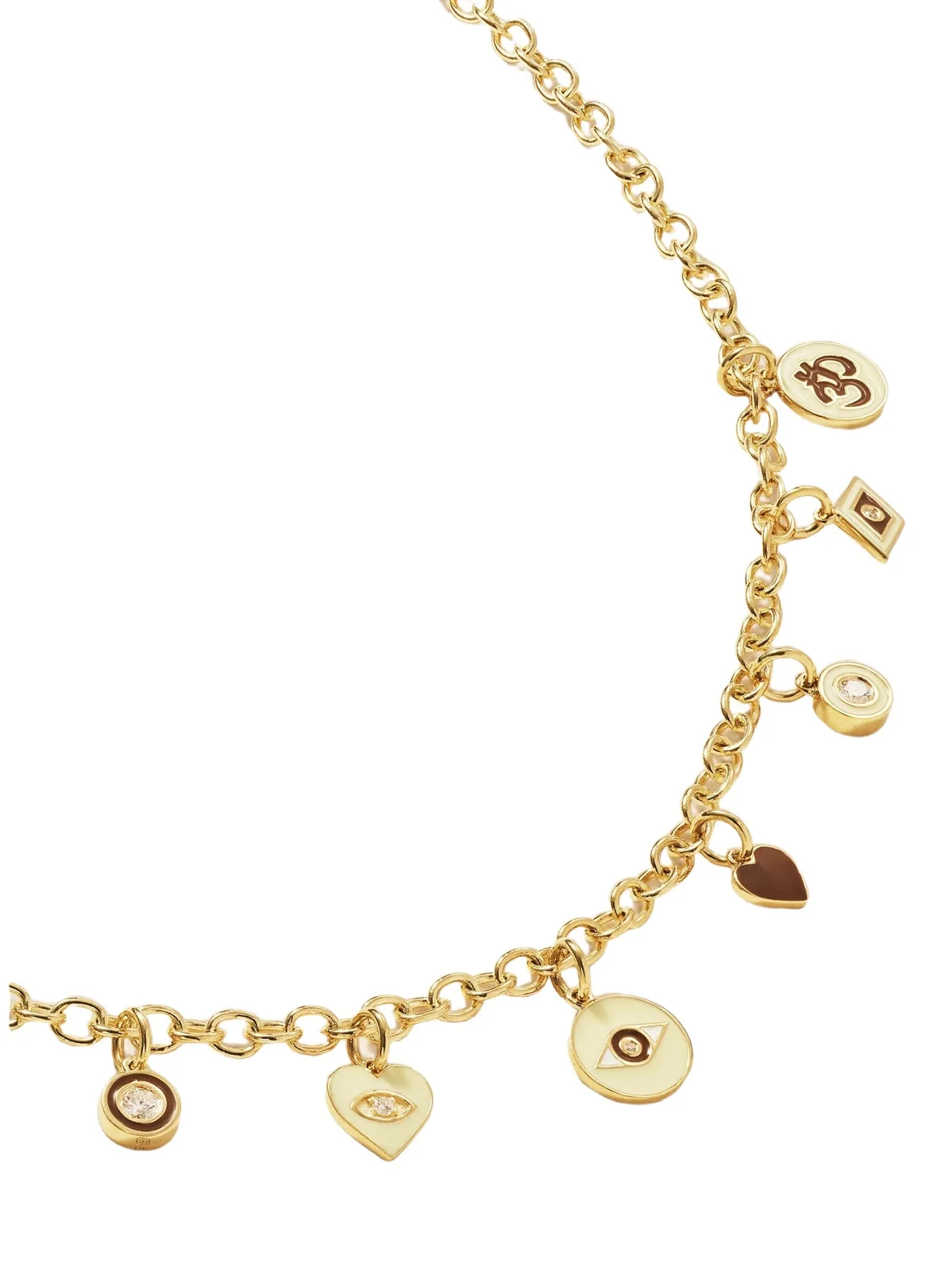 14-karat Gold, Diamond And Enamel Necklace 14-karat Gold, Diamond And Enamel Necklace