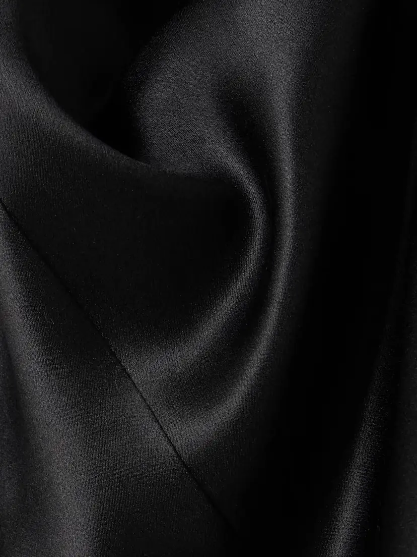 Saint Laurent Ruffled Lace-trimmed Silk-satin Wide-leg Pants | Thumbnail 4 Saint Laurent Ruffled Lace-trimmed Silk-satin Wide-leg Pants | Thumbnail 4