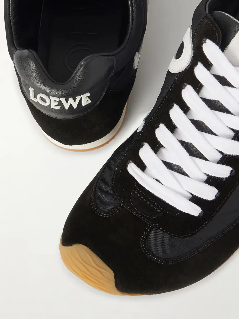 Loewe Ballet Runner 2.0 Logo-appliquéd Leather, Shell And Suede Sneakers | Thumbnail 5 Loewe Ballet Runner 2.0 Logo-appliquéd Leather, Shell And Suede Sneakers | Thumbnail 5