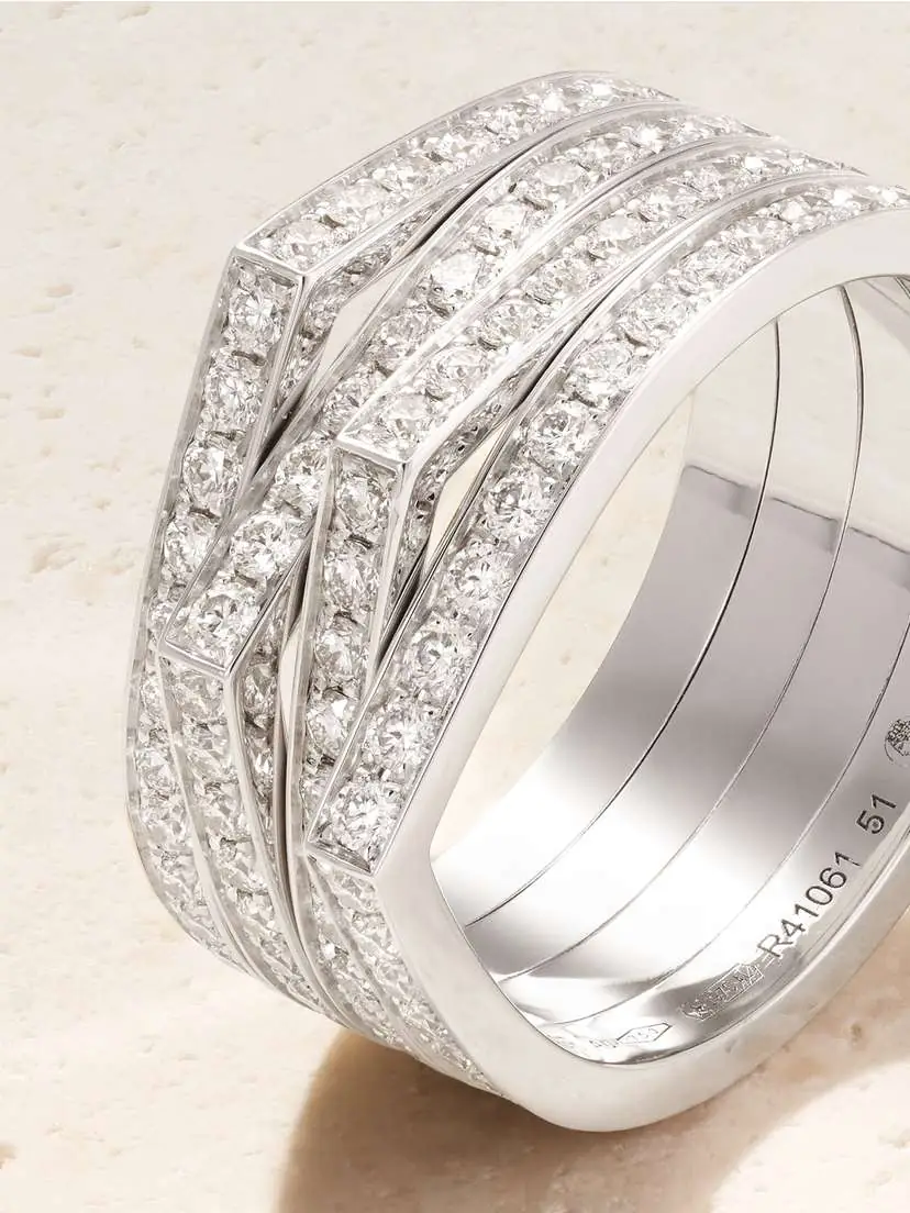 Repossi Antifer 18-karat White Gold Diamond Ring | Thumbnail 3