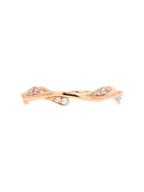 0.10ct Diamond 14K Gold Dainty Branch Ring 0.10ct Diamond 14K Gold Dainty Branch Ring