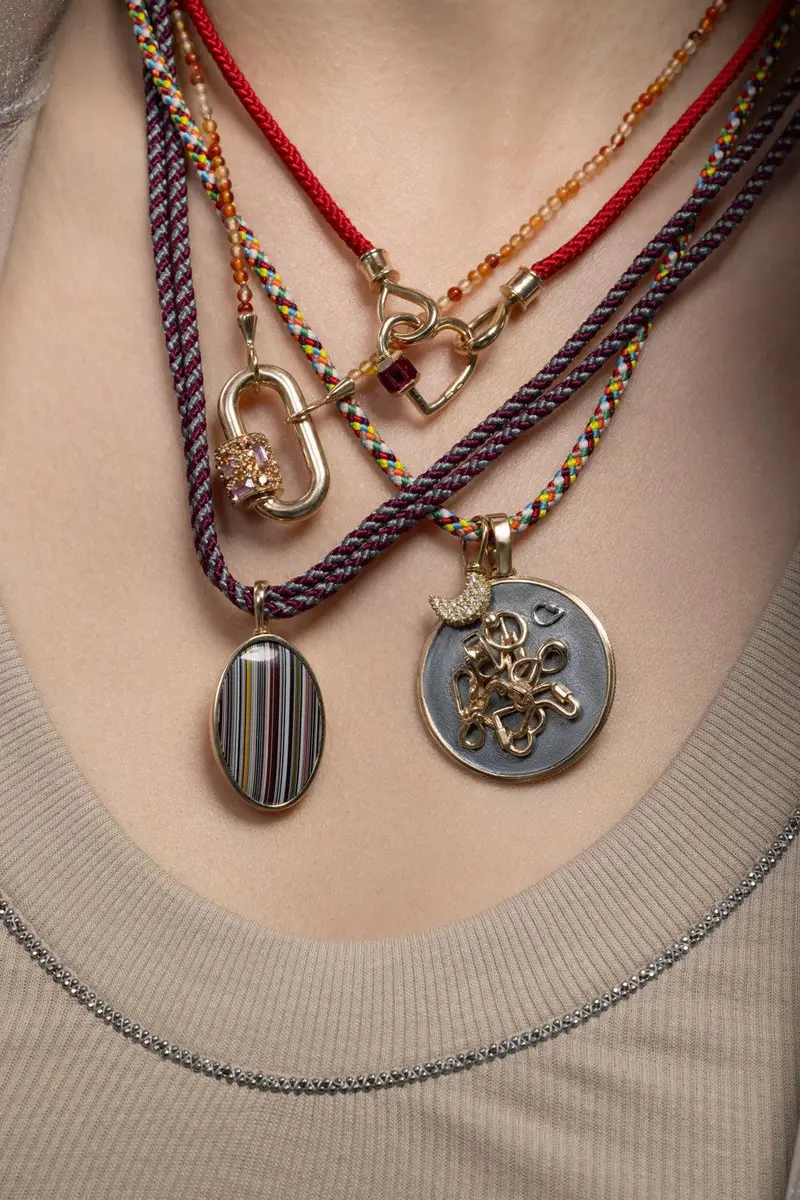 Marla Aaron Orange Agate Itty Bitty Strand Necklace | Thumbnail 3