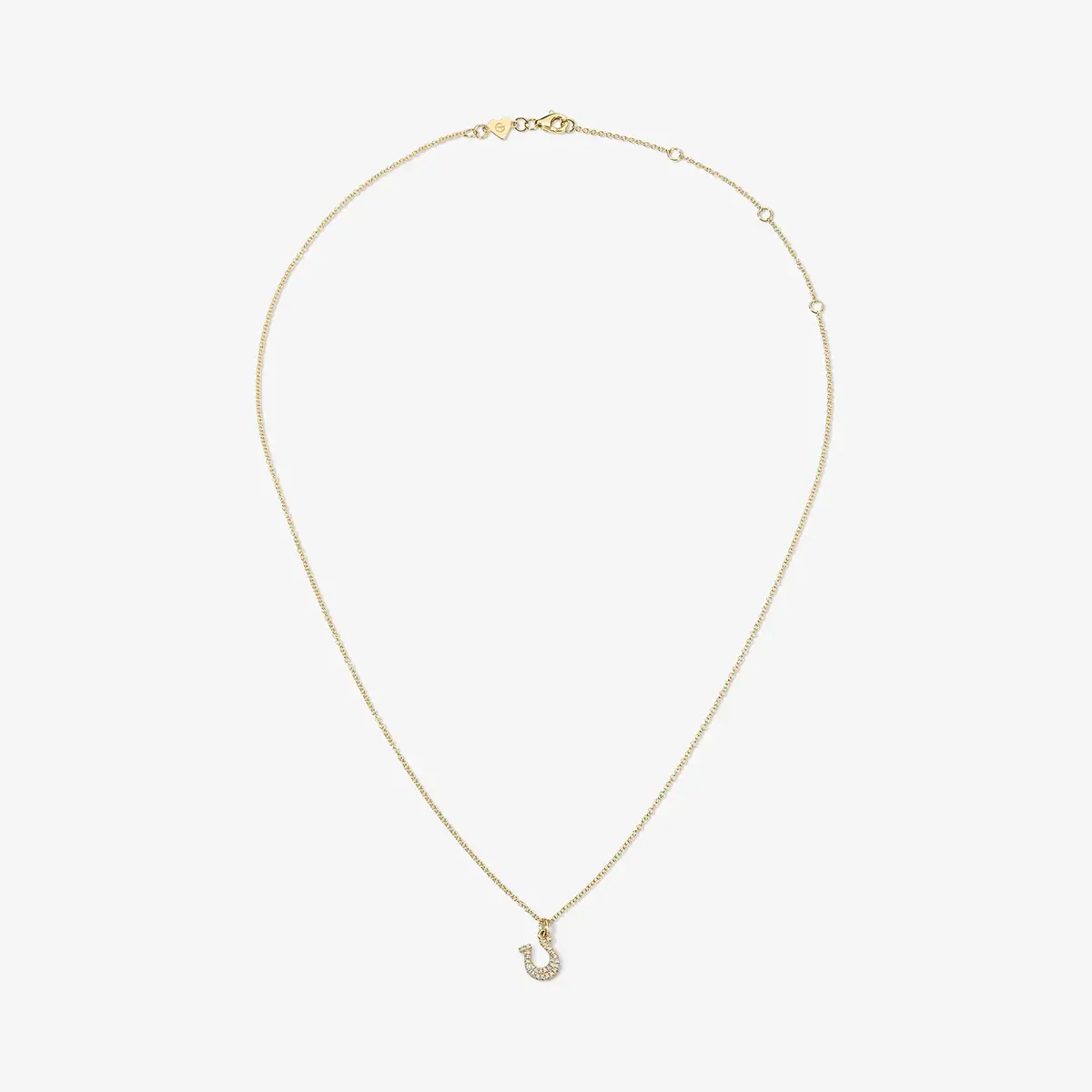 Stephanie Gottlieb Mini Token Pave Horseshoe Necklace | Thumbnail 3 Stephanie Gottlieb Mini Token Pave Horseshoe Necklace | Thumbnail 3