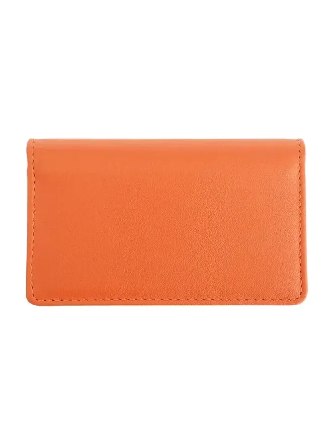 Monogrammed Leather Card Holder Wallet, Personalized