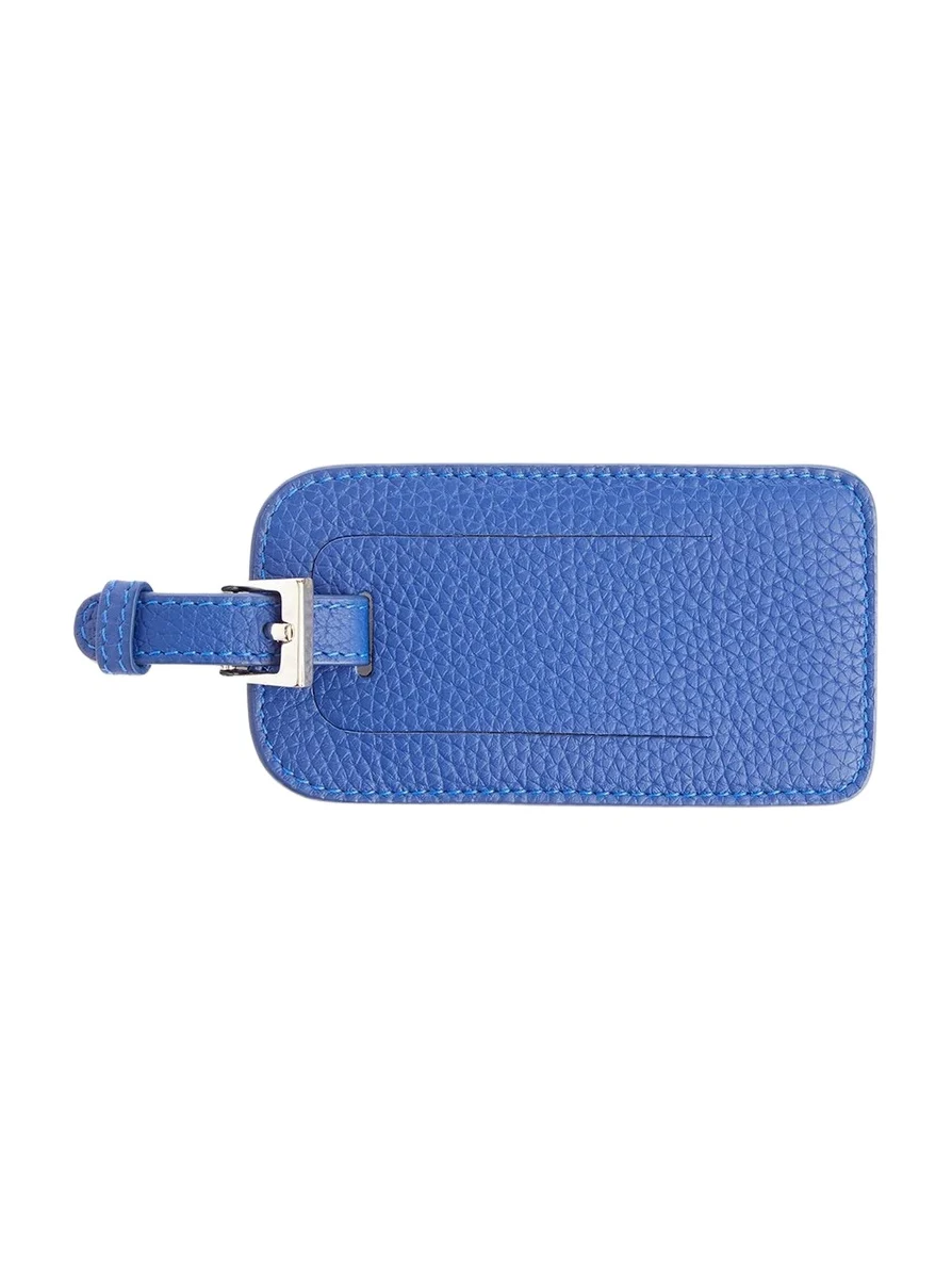 Monogrammed Leather Luggage Tag, Personalized