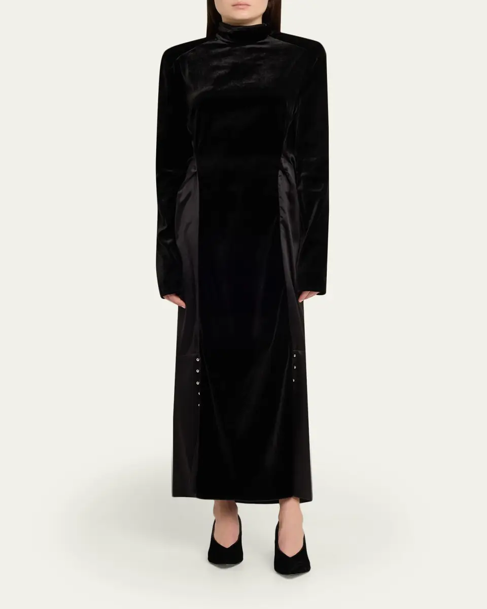 Lanvin Benitier Open-Back Velvet Maxi Dress | Thumbnail 2 Lanvin Benitier Open-Back Velvet Maxi Dress | Thumbnail 2