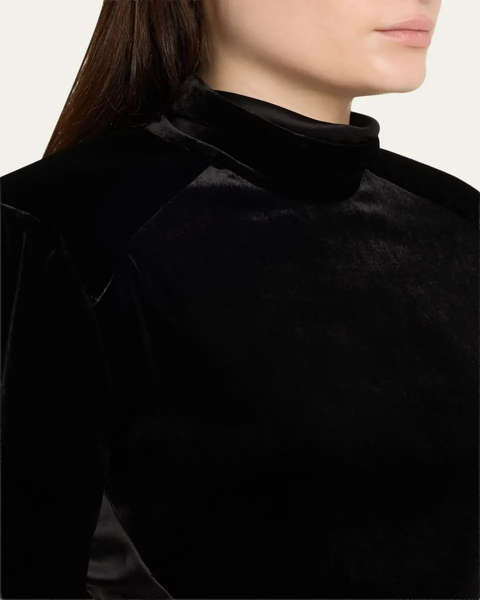 Lanvin Benitier Open-Back Velvet Maxi Dress | Thumbnail 5 Lanvin Benitier Open-Back Velvet Maxi Dress | Thumbnail 5