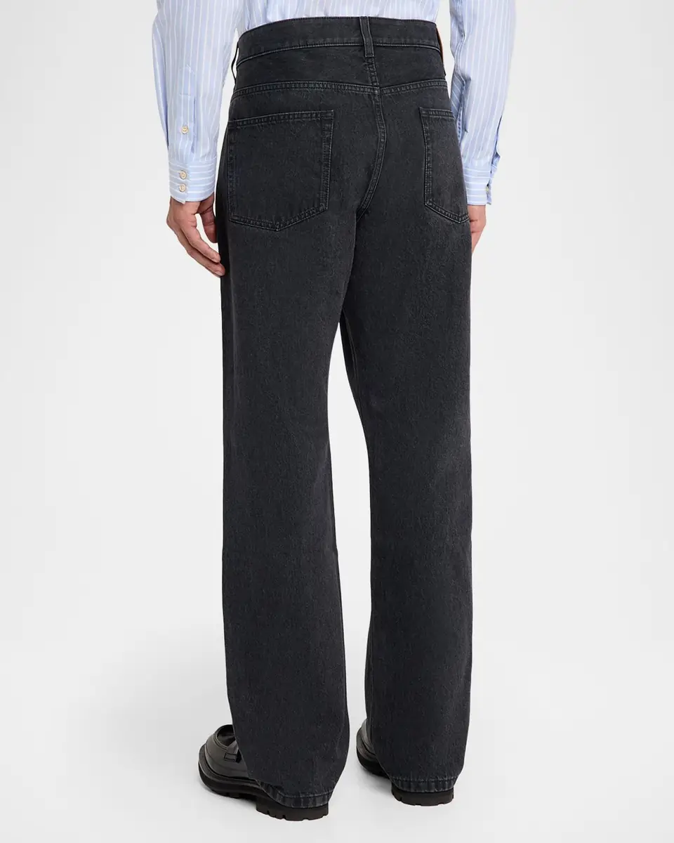 Valentino Garavani Men's Grey Denim Straight Leg Jeans | Thumbnail 7 Valentino Garavani Men's Grey Denim Straight Leg Jeans | Thumbnail 7