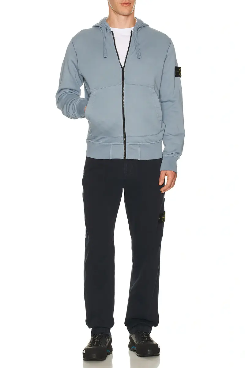 Stone Island Garment Dyed Zip Hoodie | Thumbnail 3 Stone Island Garment Dyed Zip Hoodie | Thumbnail 3