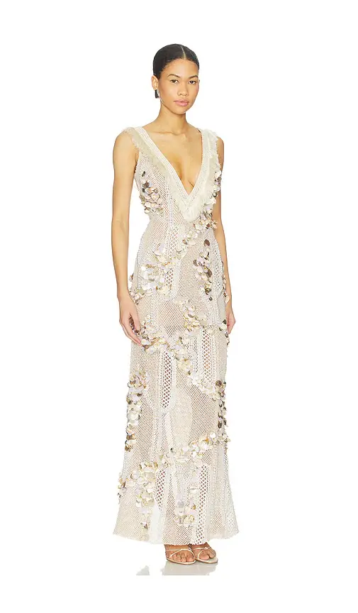 PatBo Seashell Embroidery Gown | Thumbnail 2 PatBo Seashell Embroidery Gown | Thumbnail 2