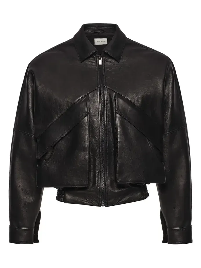 Magda Butrym Sheep Leather Bomber Jacket