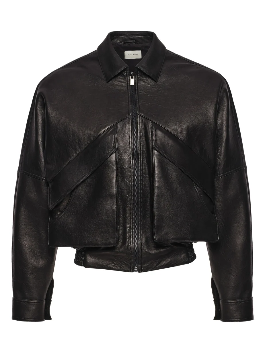 Magda Butrym Sheep Leather Bomber Jacket