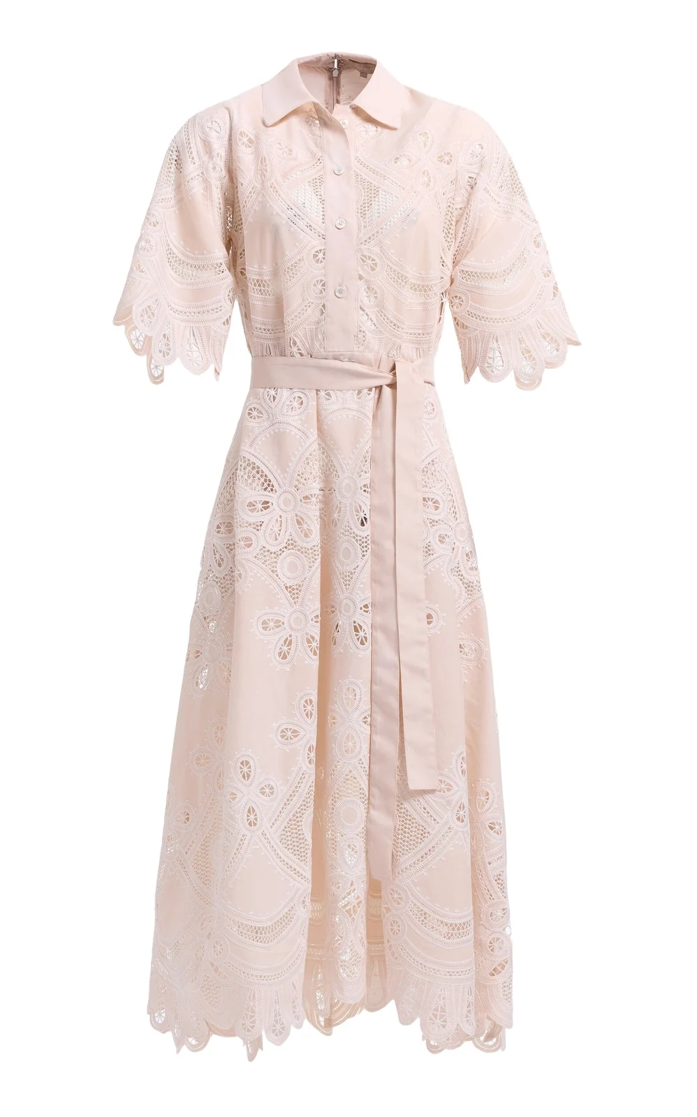 Embroidered Cotton Midi Dress Embroidered Cotton Midi Dress