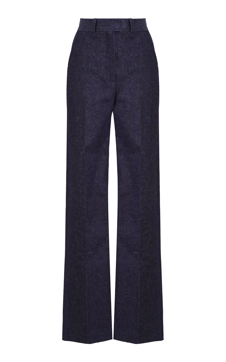 Martin Grant Cotton-Blend Wide-Leg Pants