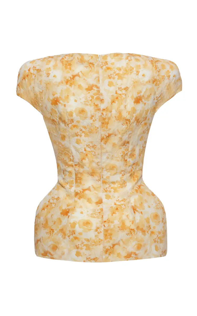 Magda Butrym Floral Cotton Peplum Top | Thumbnail 5 Magda Butrym Floral Cotton Peplum Top | Thumbnail 5
