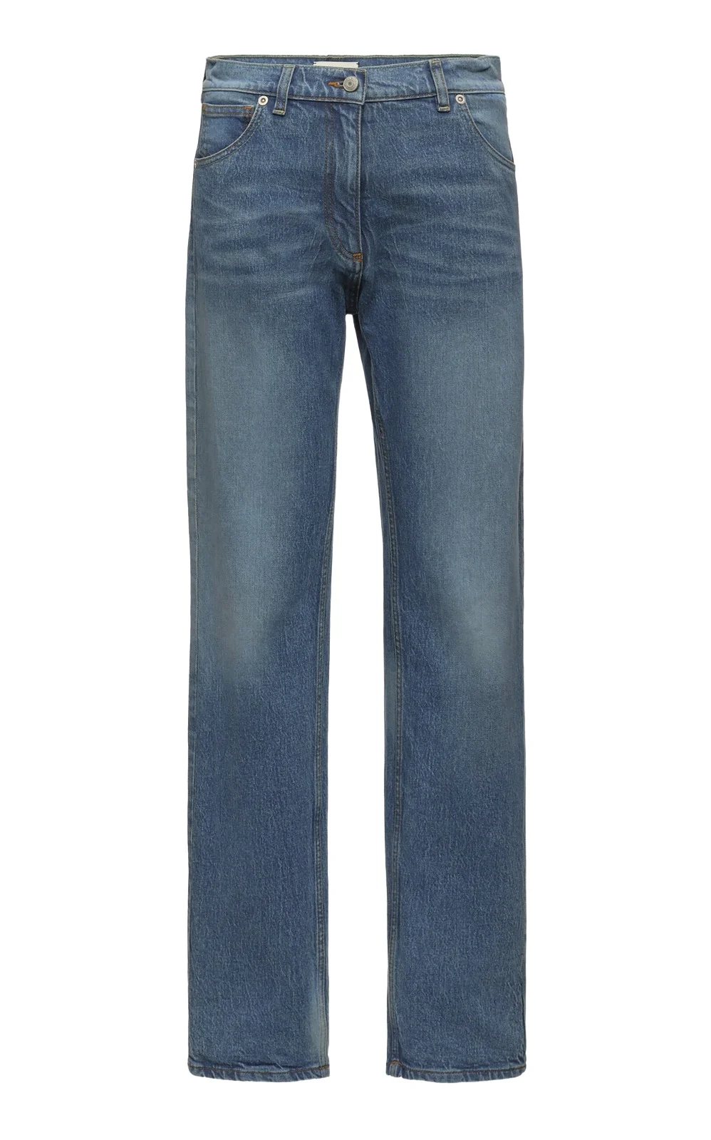 Washed Cotton Denim Jeans
