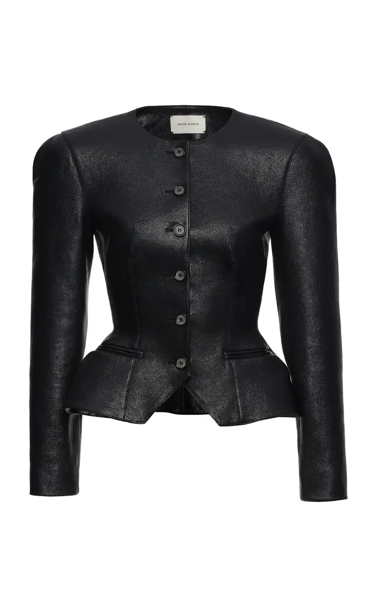 Magda Butrym Structured Sheep Leather Jacket | Thumbnail 4